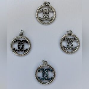 1x Designer Stamped zipper pull charm pick ur color